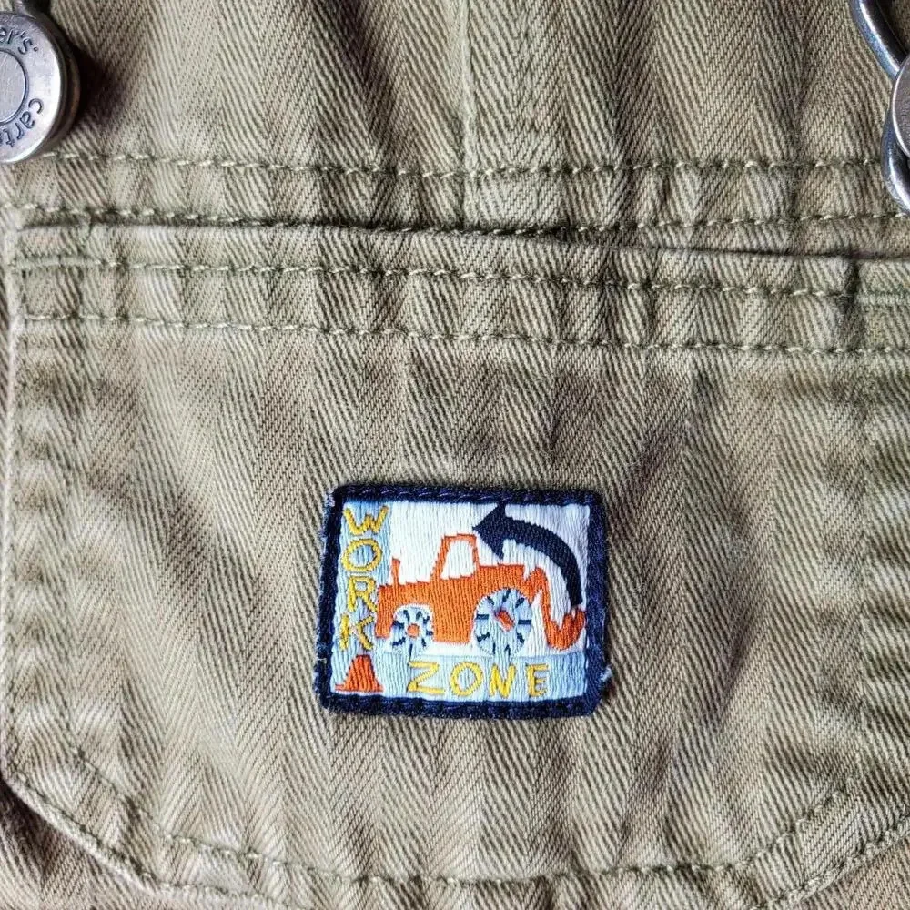Carter's Baby Boy Embroidered Overalls Size 12m NWOT
